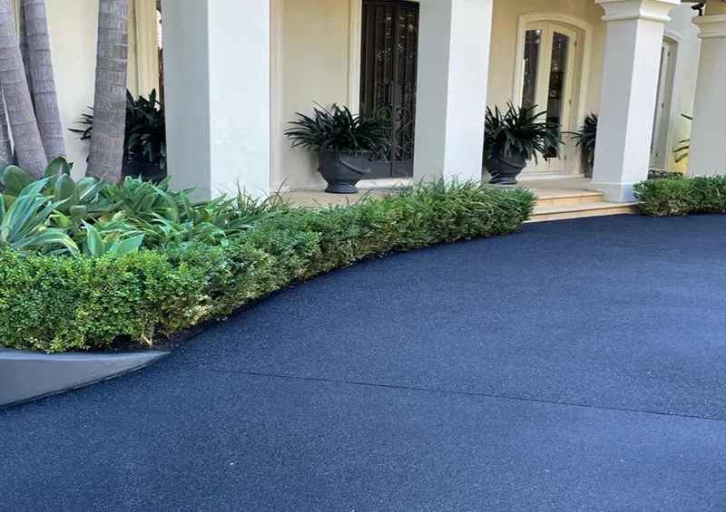 Driveway, resurfaced