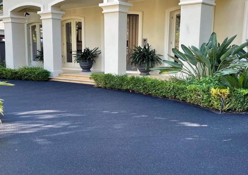 Resurfaced driveway