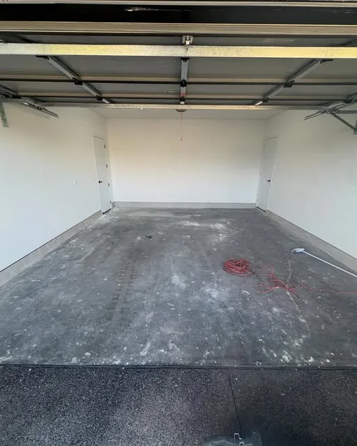 Garage floor before epoxy