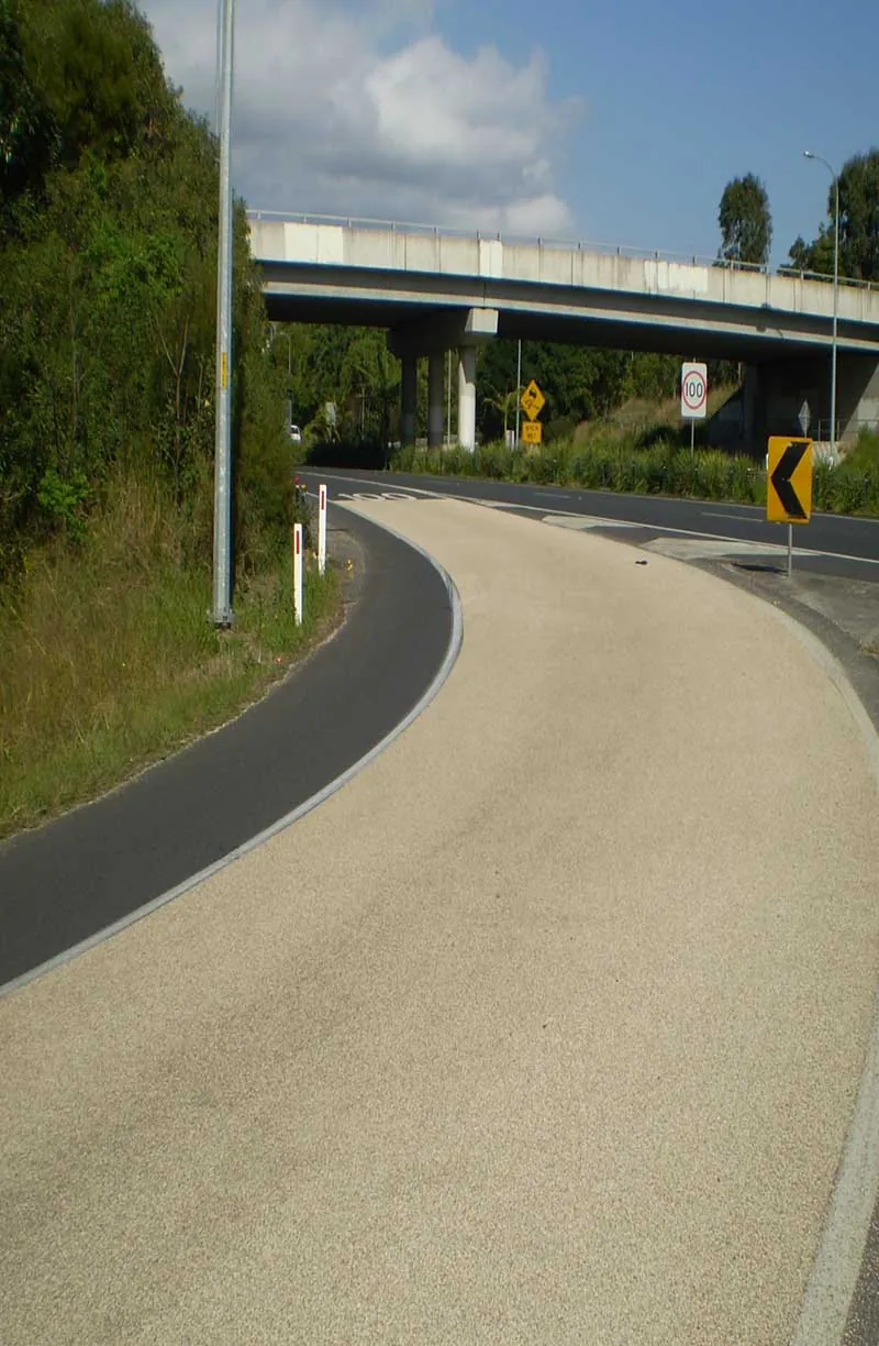 Coloured driveway surfacing